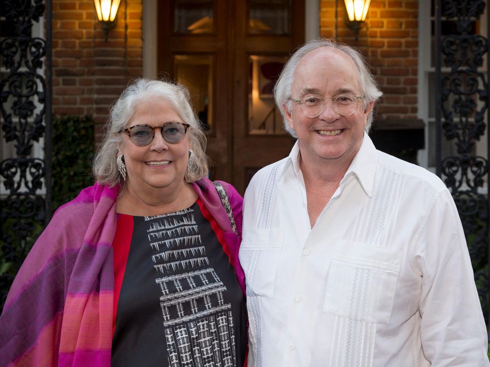 Lisa and John Dorn at Ballroom Marfa summer cocktail party July 2014