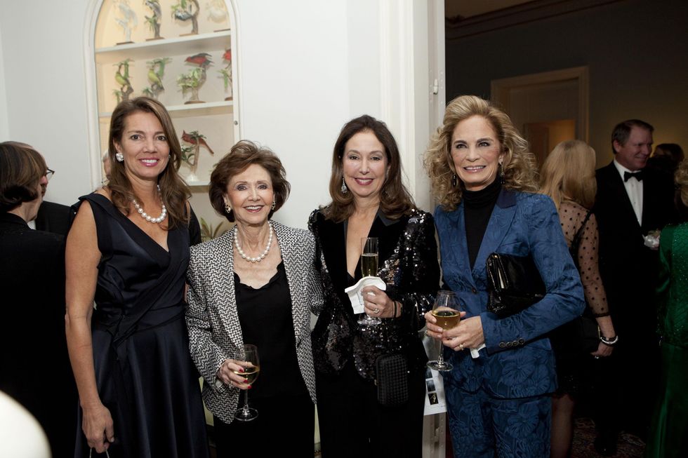 Lisa Eads, from left, Cyvia Wolff, Eleni Fuller and Cindy Thorp at the Rienzi Society dinner January 2014