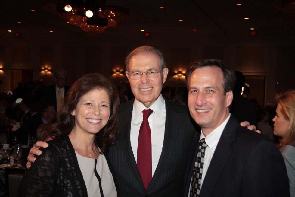 Lisa Lyon, from left, Charles Hurwitz and David Lyon at the Houston Living Legend fundraiser dinner May 2014