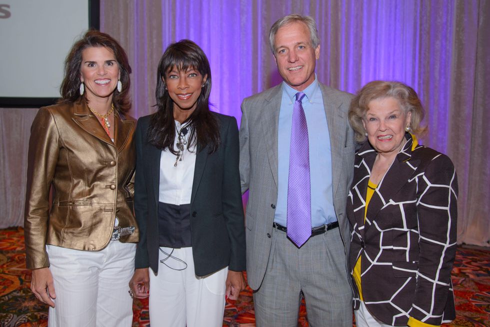 Lisa Malosky, from left, Natalie Cole, Rob Arnold and June Waggoner at the Council on Alcohol and Drugs luncheon May 2014