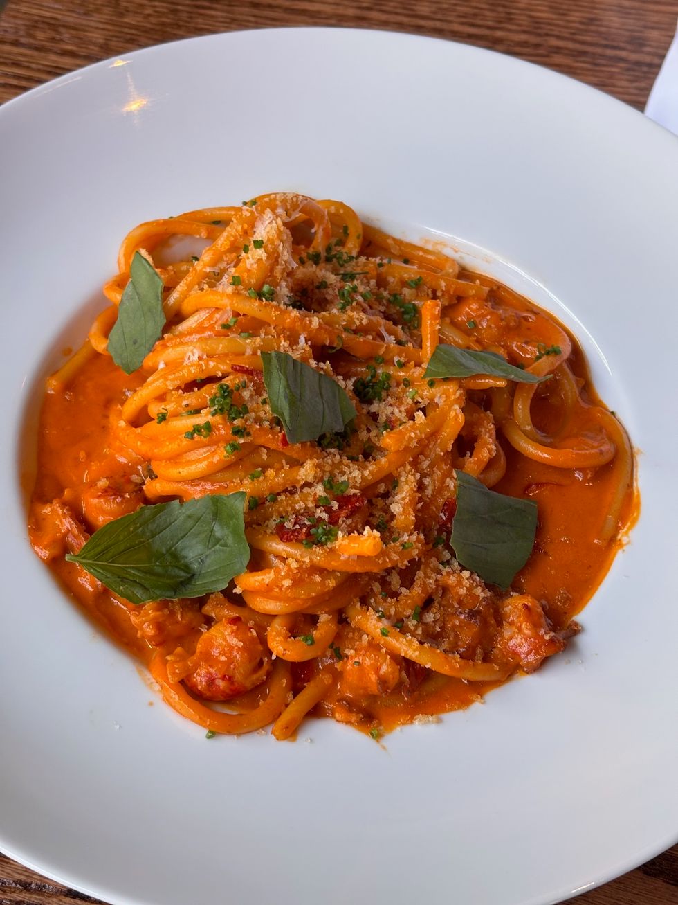 Little Bird restaurant crawfish bucatini