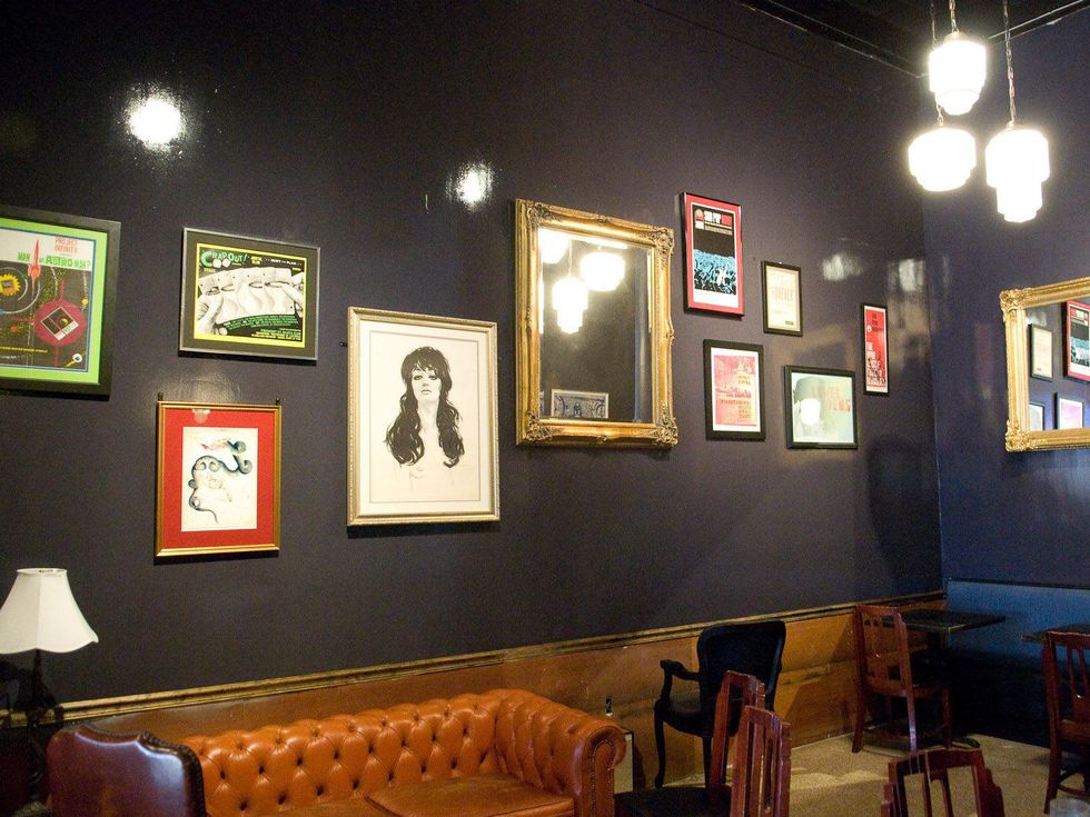 Little Dipper bar Houston preview October 2013 interior with wall art