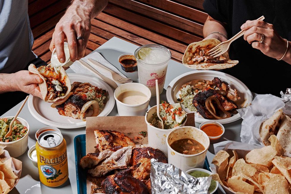 Little Rey's food spread