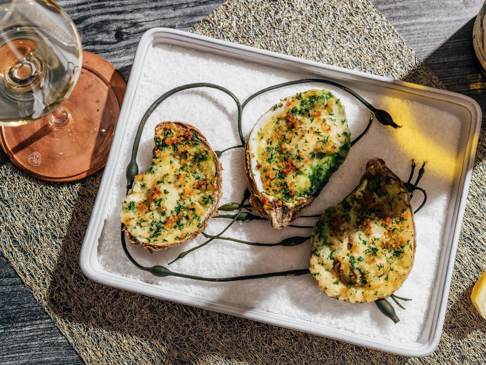 Little's Oyster Bar baked oysters