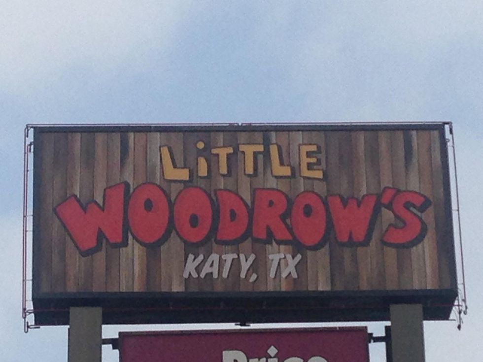 Little Woodrow's Katy sign