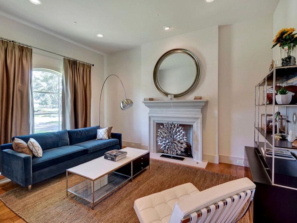 Living room at 3417 Villanova in Dallas