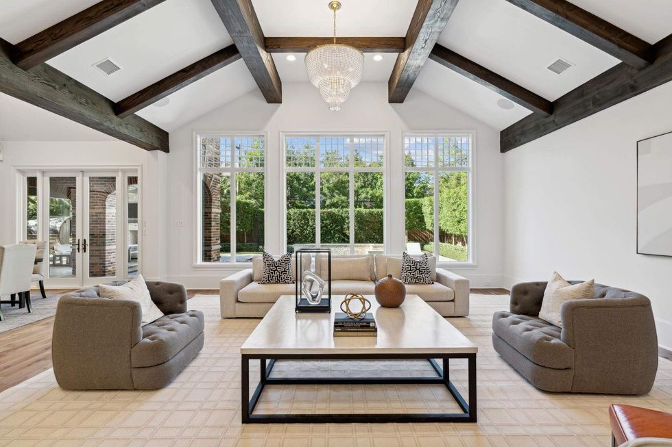 Living room with a dining room to the left of 6426 Sewanee Avenue