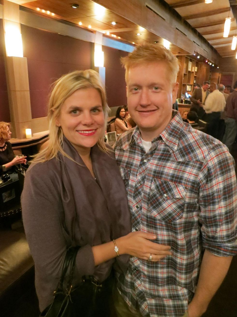 Liz Gorman and Stephen Jones at the Rescued Pets Movement launch party at Ibiza November 2013