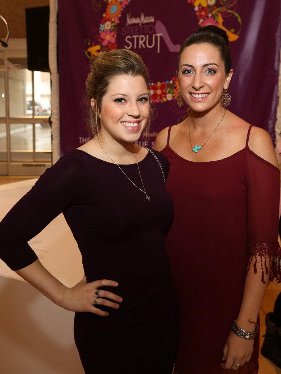 Liz Schock, left, and Sydney Armstrong at Neiman Marcus' Stiletto Strut