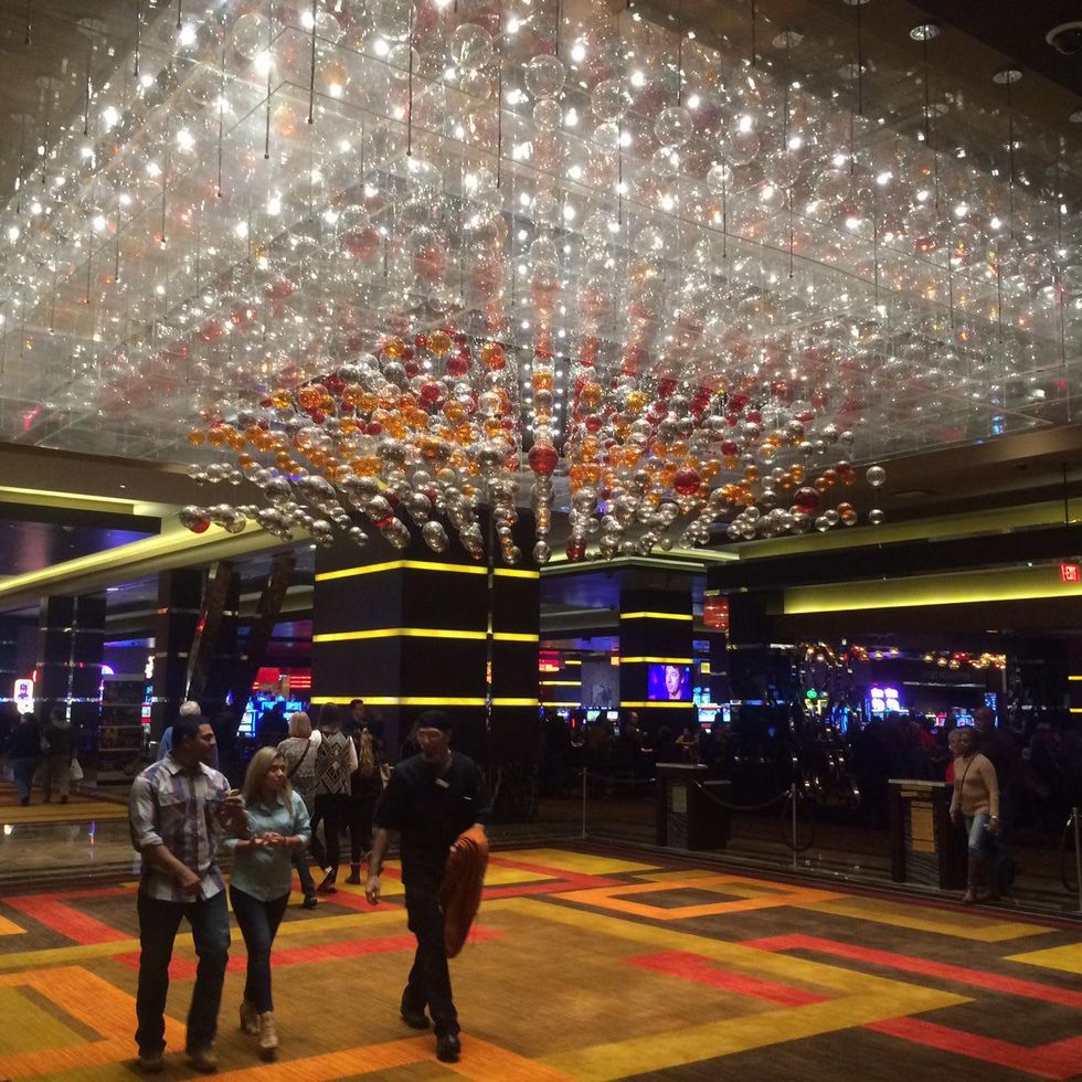 lobby at the Golden Nugget in Lake Charles