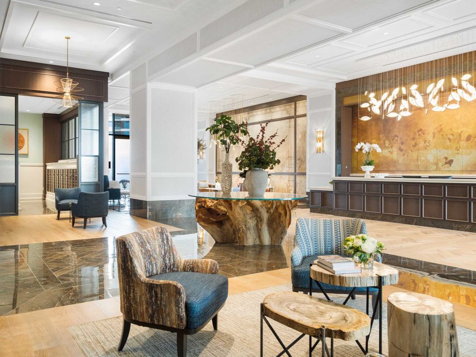 Lobby interior of Hanover Buffalo Bayou