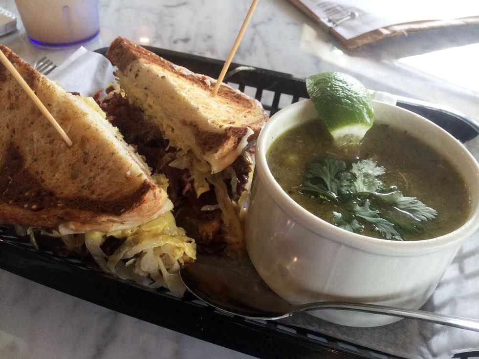 Local Foods Houston March 2014 sandwich and soup