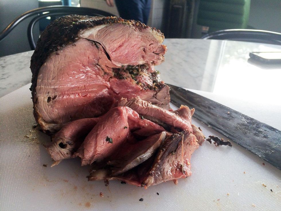 Local Foods rotisserie lamb