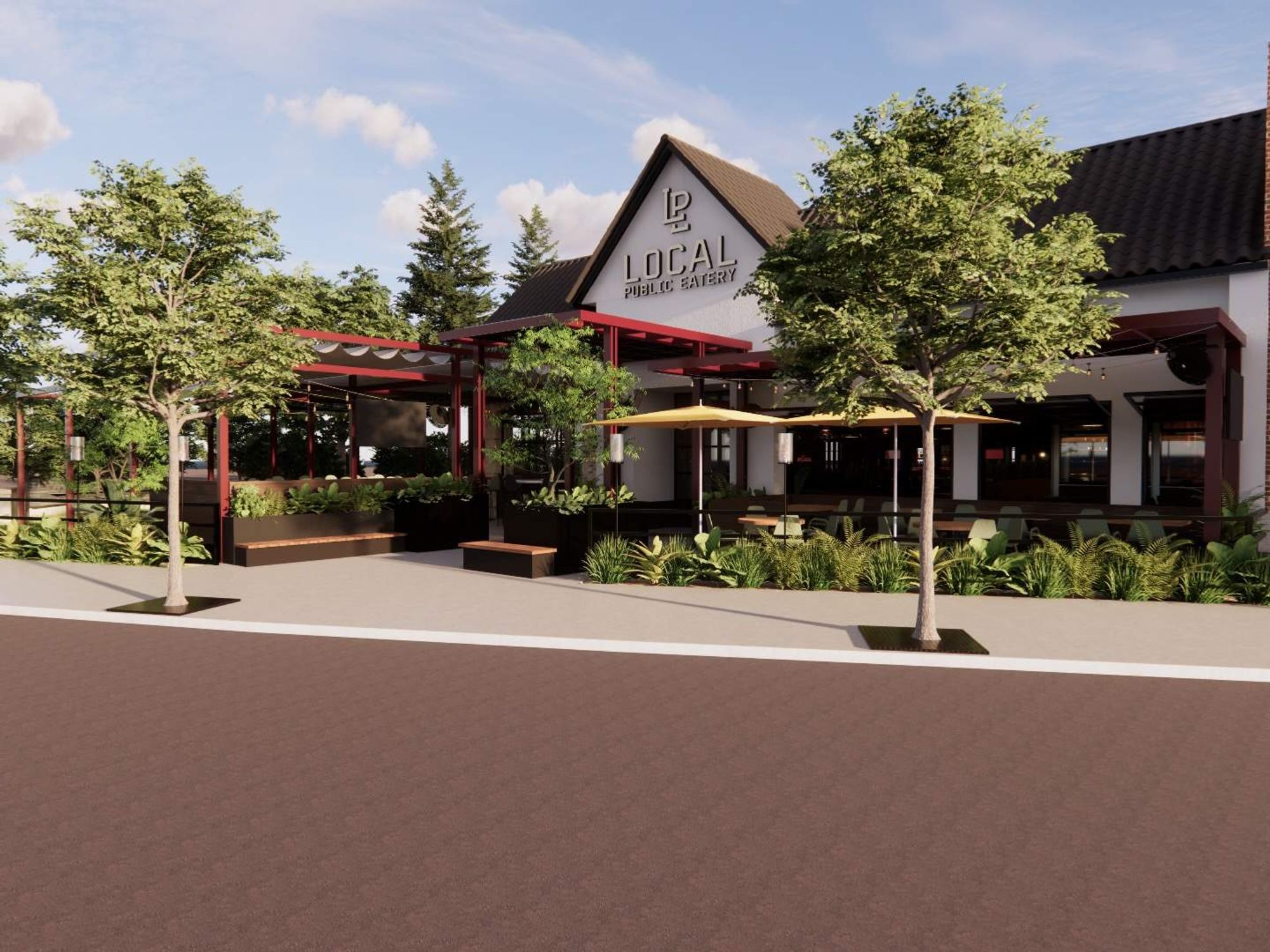 Local Public Eatery The Woodlands rendering