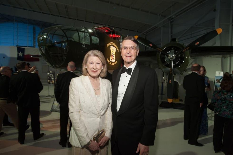 Lone Star Flight Museum gala 5/16 Gayle Bentsen, Lloyd Bentsen