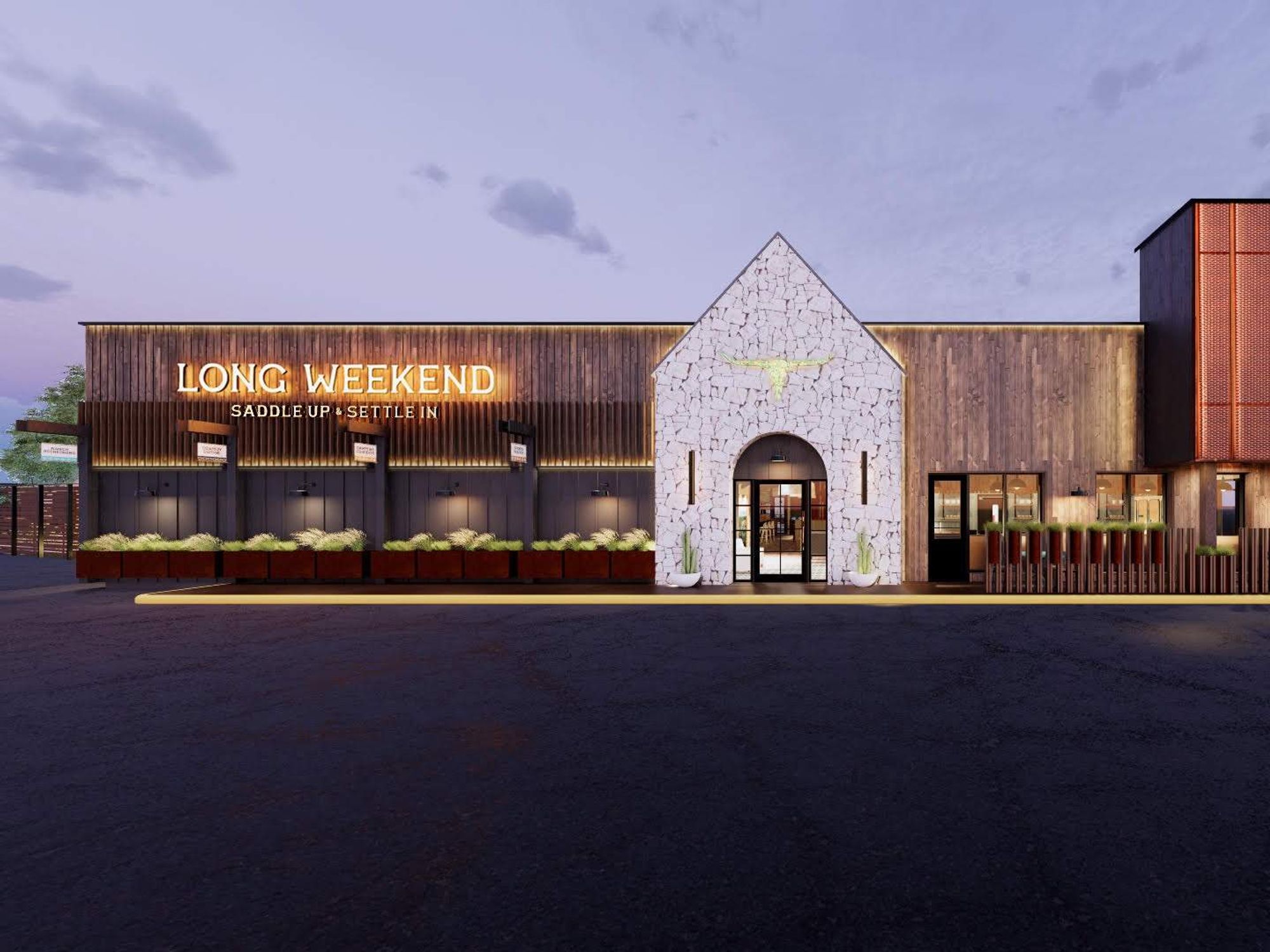 Long Weekend exterior rendering