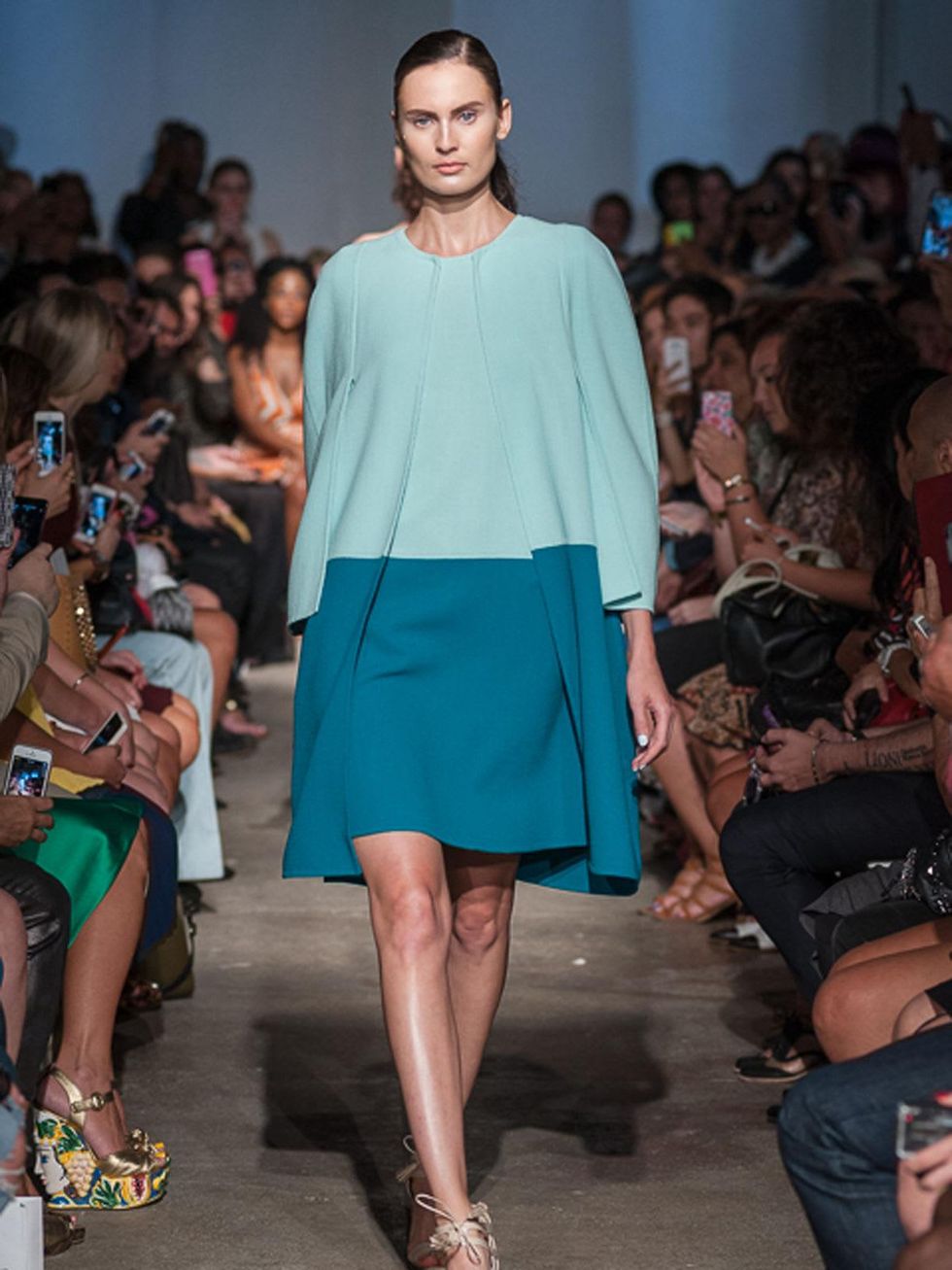 Look 9 Fashion Week spring 2015 Rolando Santana model