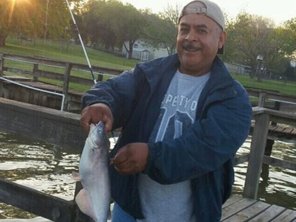 Lorenzo Juan Vasquez food truck owner who was killed holding a fish