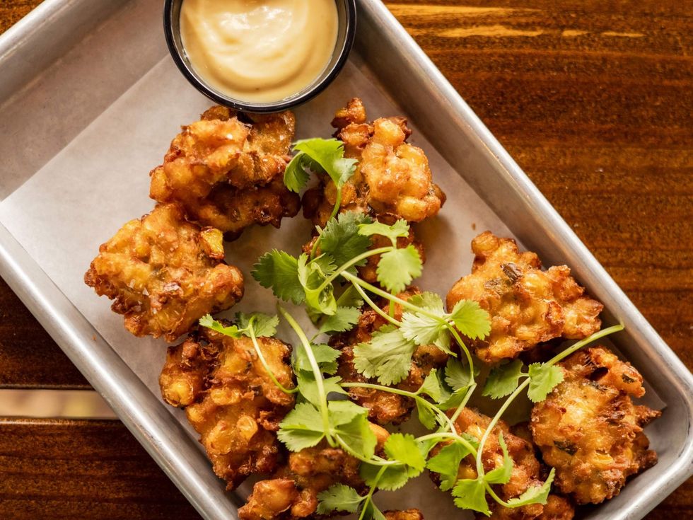 Loro corn fritters