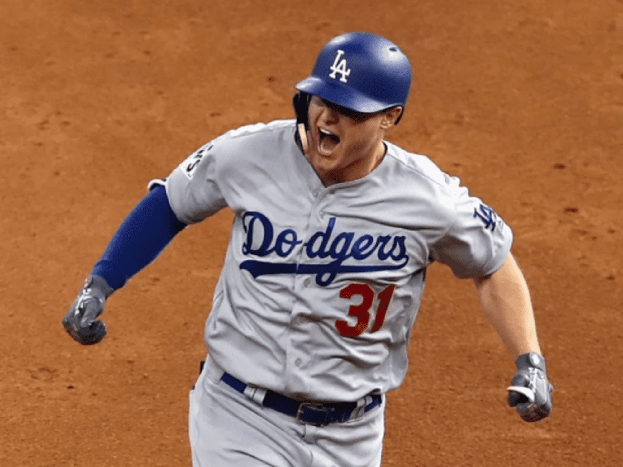Los Angeles Dodgers Joc Pederson in win over Astros Game 4 World Series