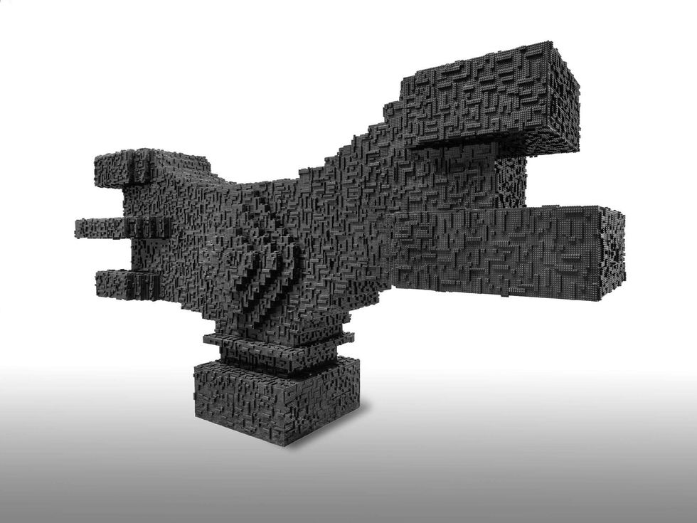 Los Carpinteros, Podgaric Toy, 2013, wood and LEGO\u00ae bricks, Museum of Fine Arts, Houston purchase funded by the Caribbean Art Fund and the Caroline Wiess Law Accessions Endowment