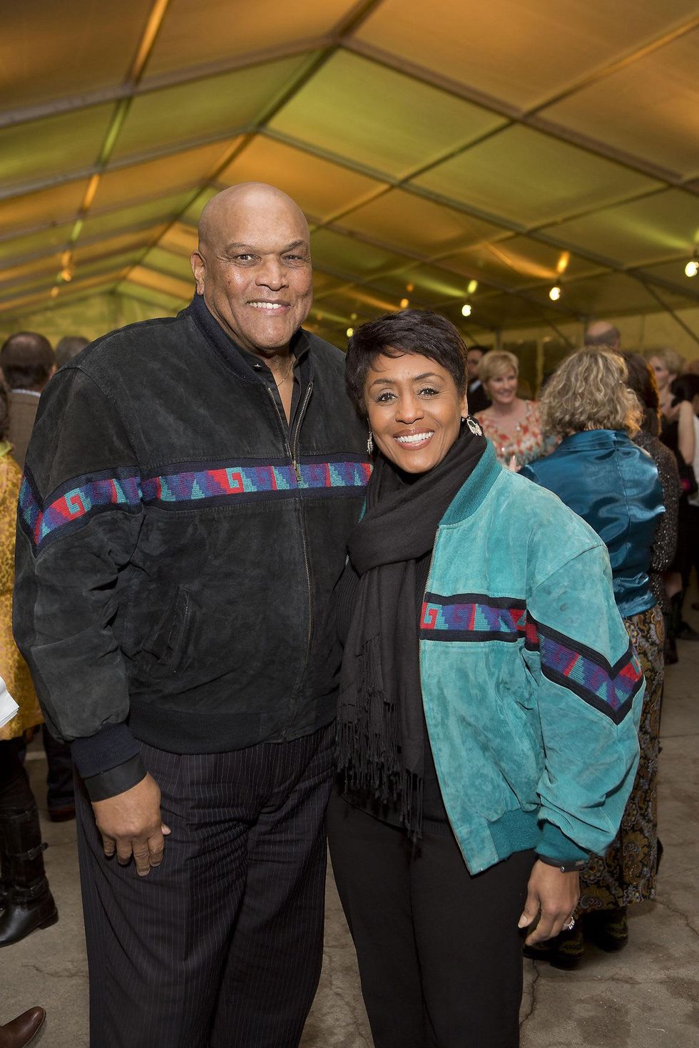 Lou Gregory and Linda Lorell at the Memorial Park Conservancy benefit February 2015