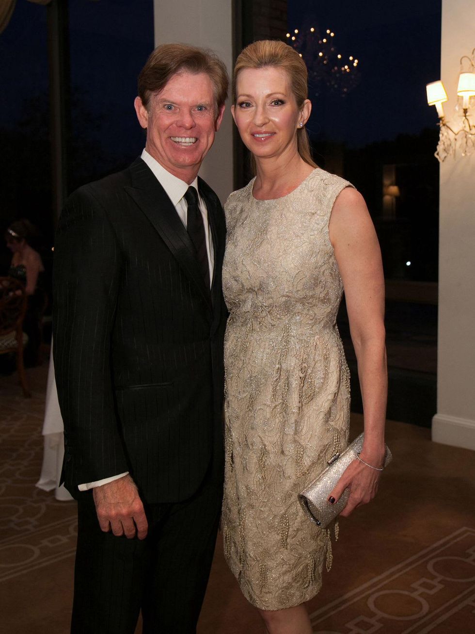 Lou Pelz and Maureen Evans at the University of St. Thomas Mardi Gras March 2014