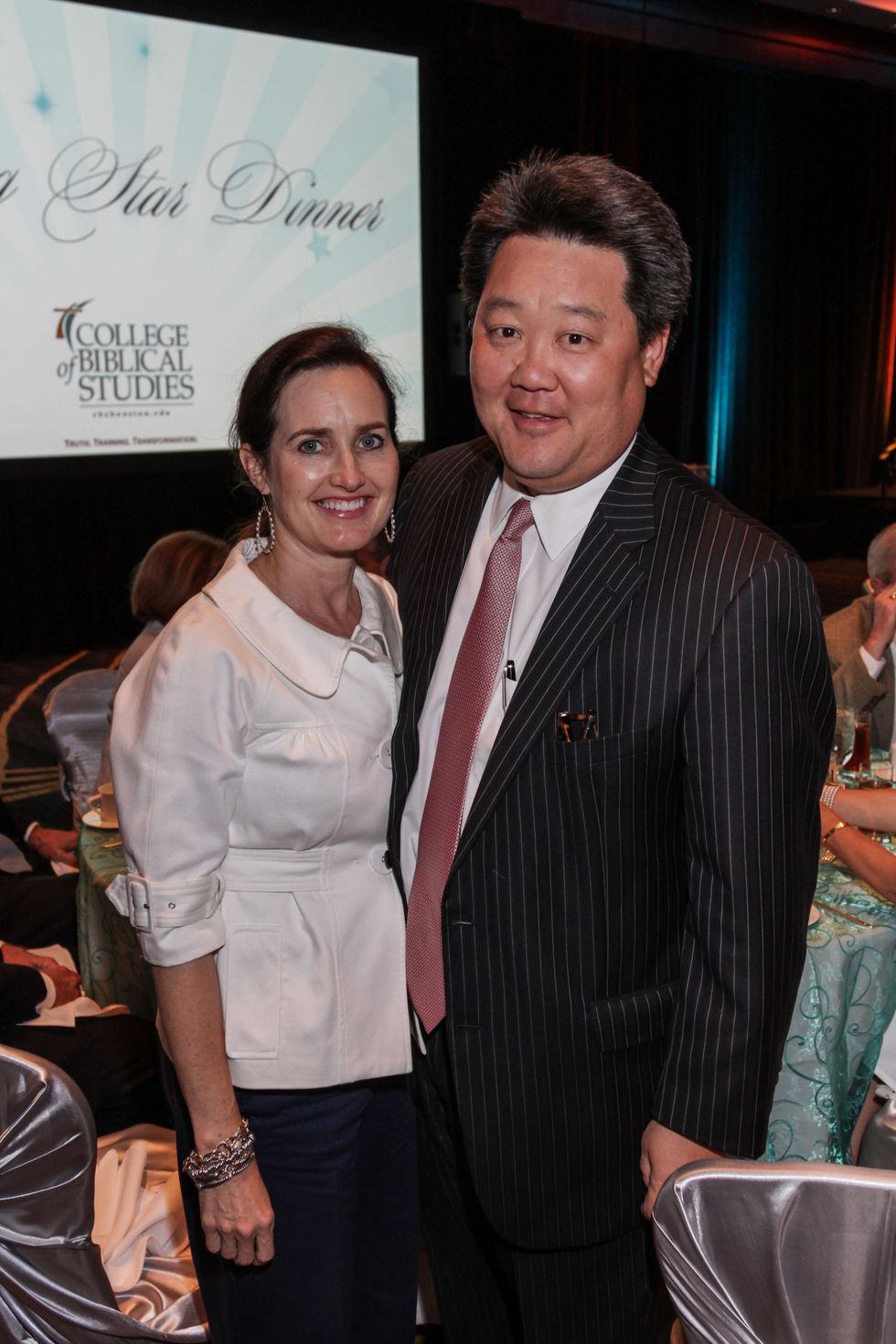 LouAnn and Alex Chae at the College of Biblical Studies Rising Star Dinner May 2014