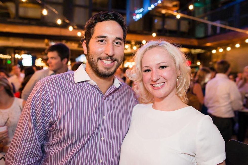 Louis Para and Sarah Schmidt at the RedBuds Membership Drive October 2014