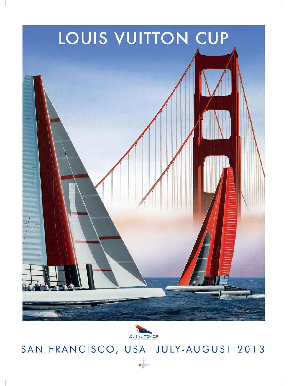 Louis Vuitton Americas Cup July 2013 poster