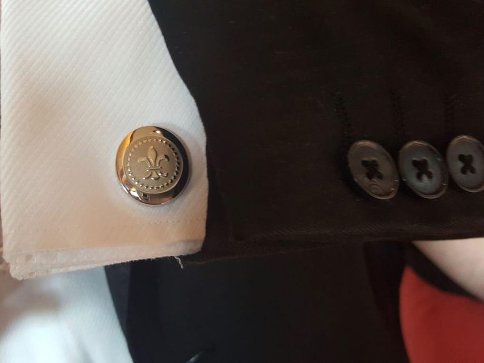 Louis XIII cufflinks cognac