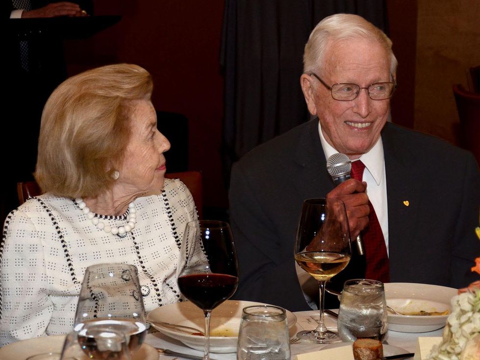 Louise and Dr. Denton A. Cooley at the Texas Heart Institute dinner April 2014