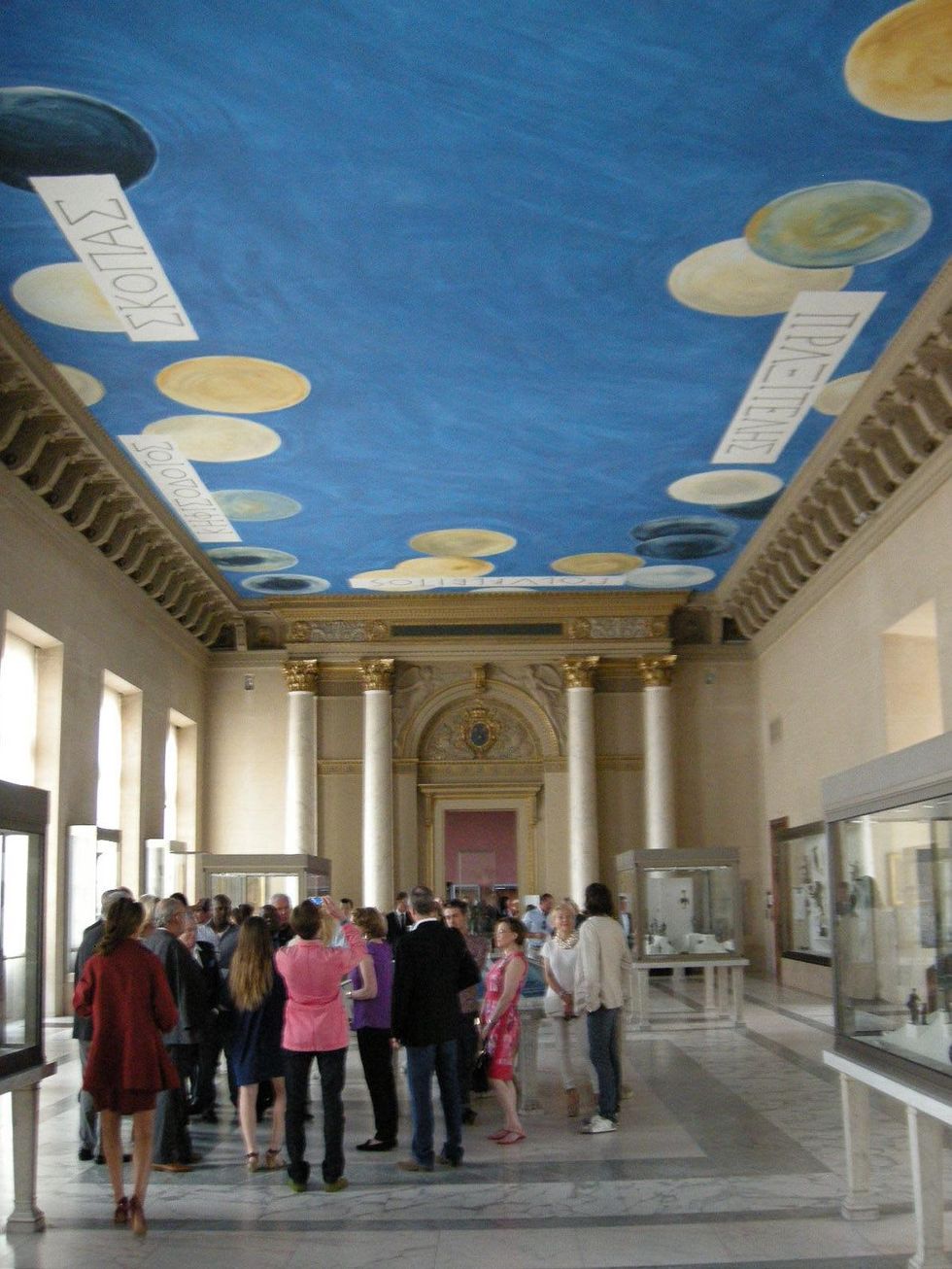 Louvre Paris tour July 2013 Twombly ceiling