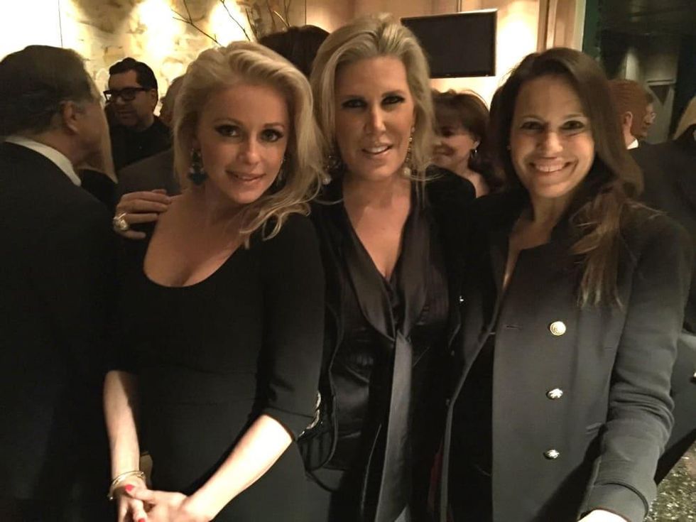 Louvre Party at Becca's, Jan. 2016, Joyce Echols, Courtney Hobson, Tammy