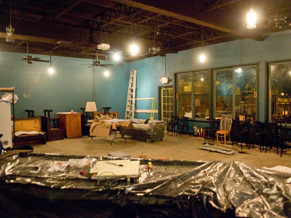 Low Brow bar under construction October 2013