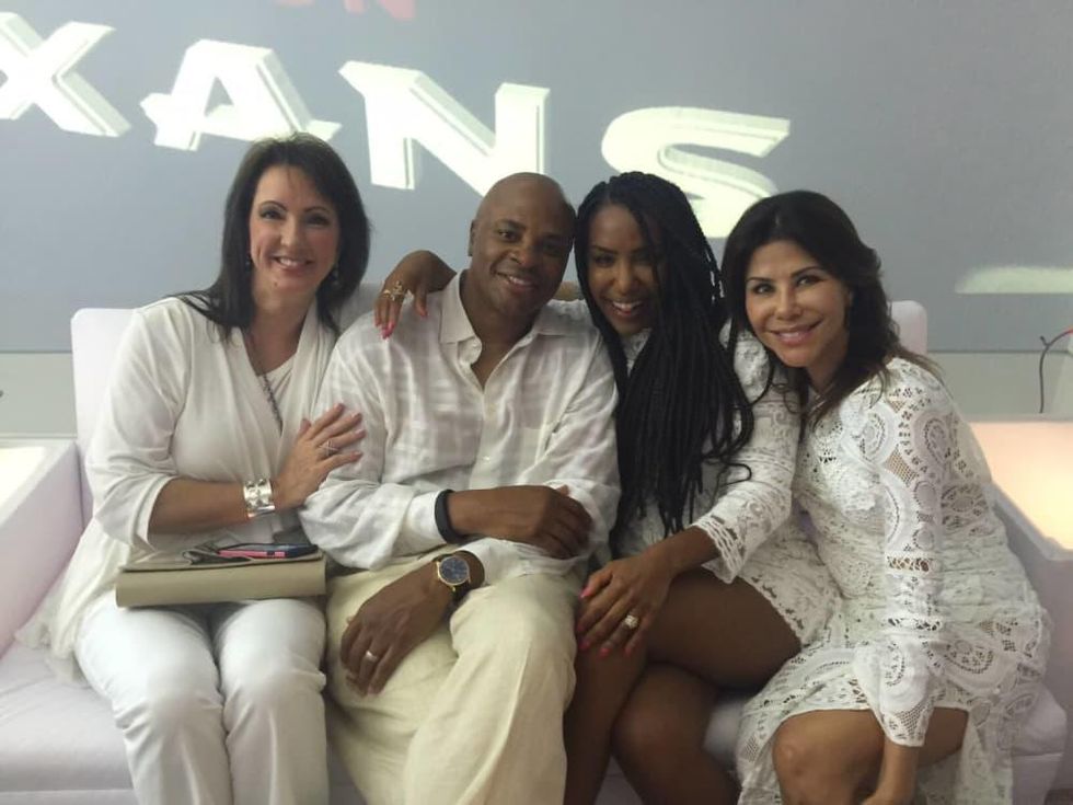 Loya Texans White Out party, 9/16 Alicia Smith, Rick Smith, Tiffany Smith, Ericka Bagwell