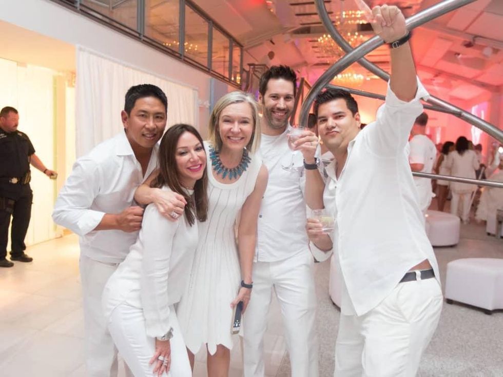 Loya Texans White Out party, 9/16 decor