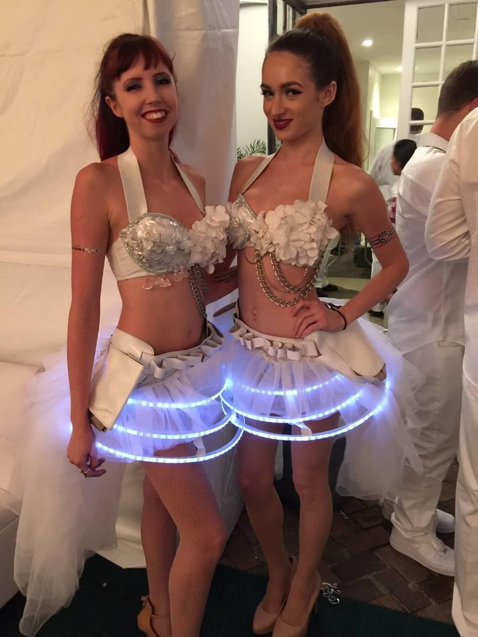 Loya Texans White Out party, 9/16 decor