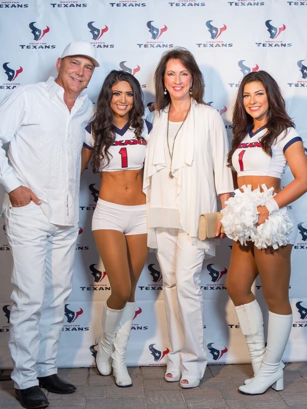 Loya Texans White Out party, 9/16 Lance Smith, Alicia Smith