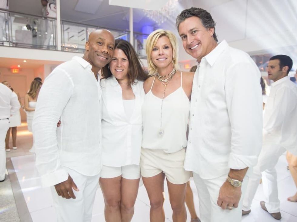 Loya Texans White Out party, 9/16 Sean Wright, Shelley Wright, Mary Alice Haest, Barry Haest