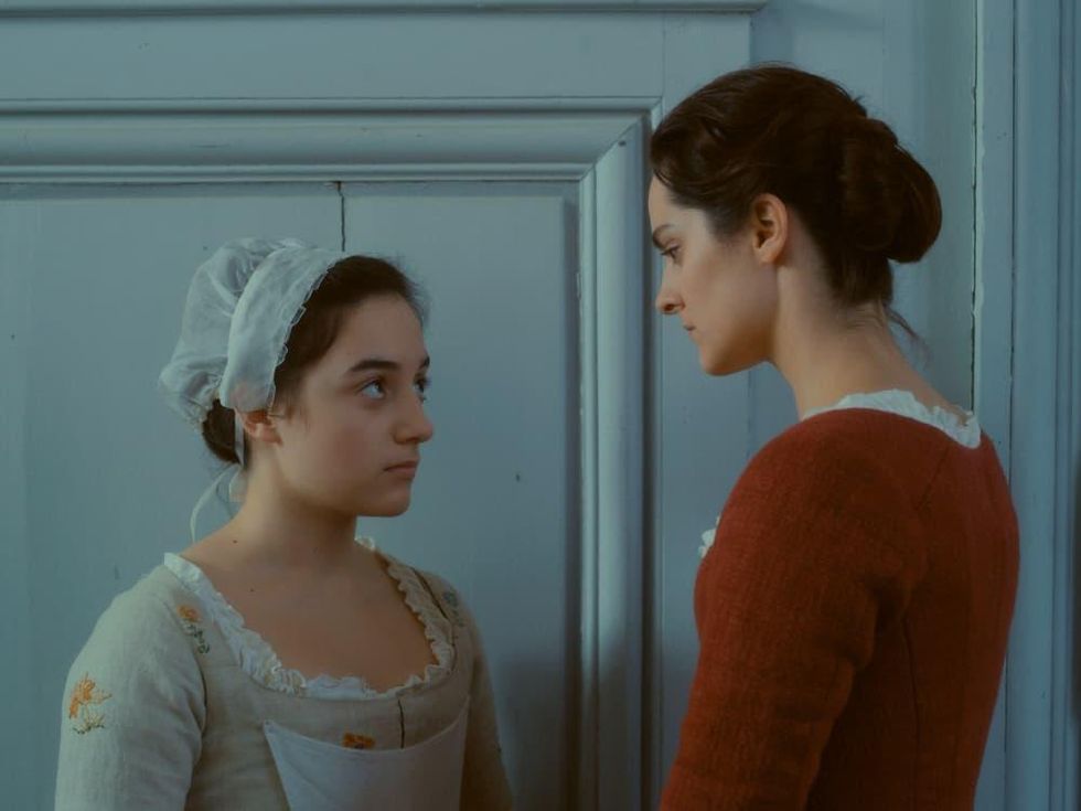 Lu\u00e0na Bajrami and No\u00e9mie Merlant in Portrait of a Lady on Fire