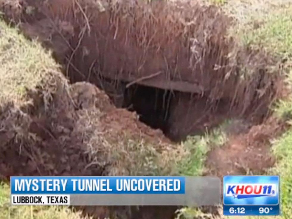Lubbock man discovers hidden tunnel in back yard September 2013