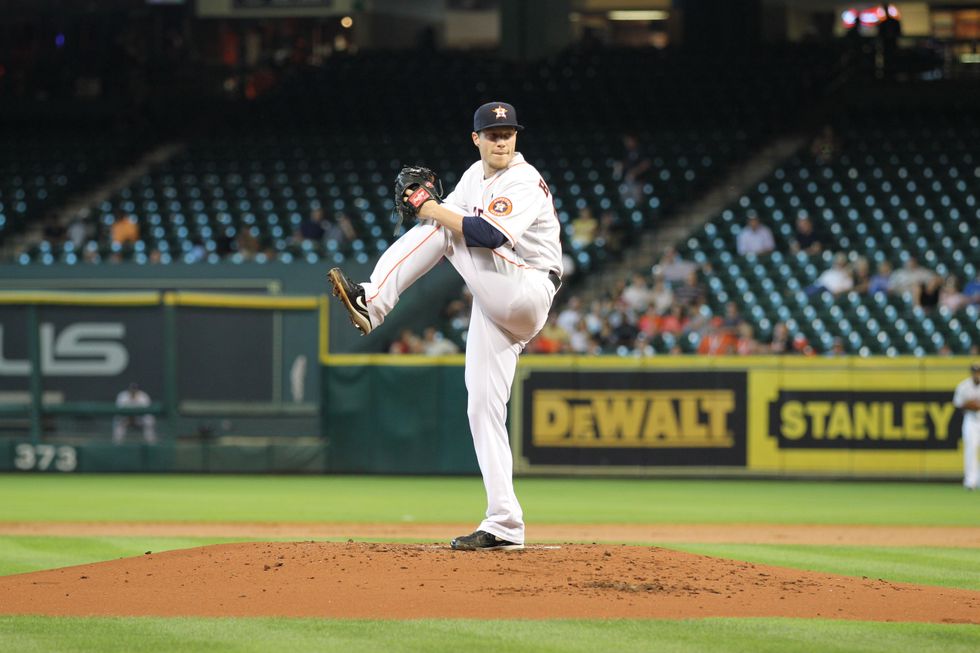 Lucas Harrell Houston Astros August 2013