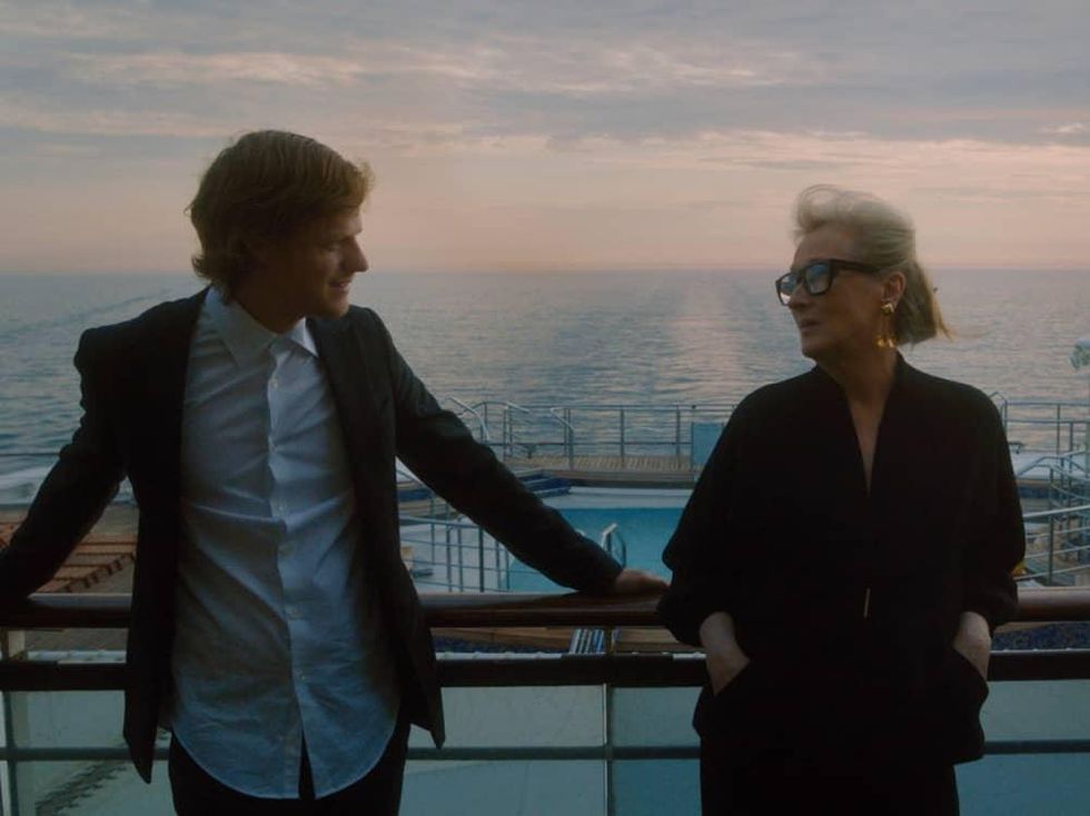 Lucas Hedges and Meryl Streep in Let Them All Talk