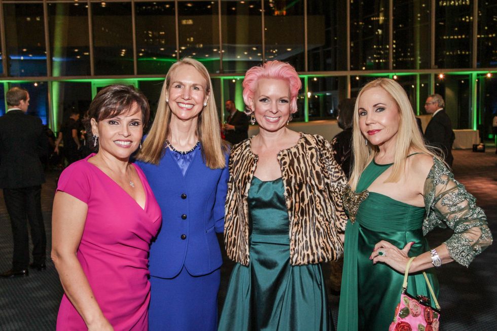 Lucia Cordua, from left, Catherine Flaitz, Vivian Wise and Carolyn Farb at the Bering Omega's Sing for Hope Event October 2014