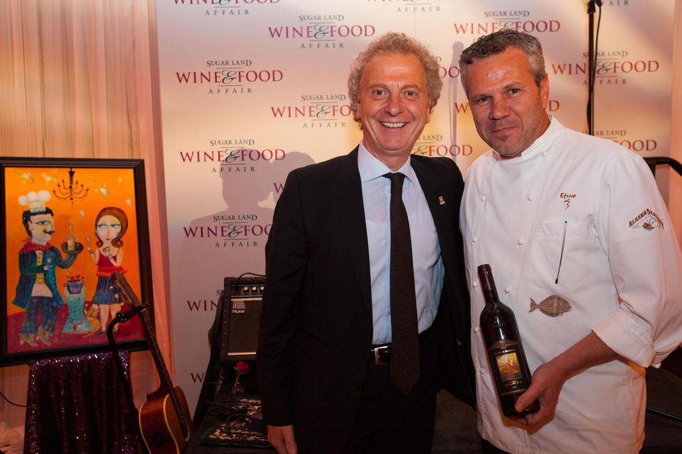 Luciano Castiello, left, and Efisio Farris at the Sugar Land Wine and Food Affair April 2015