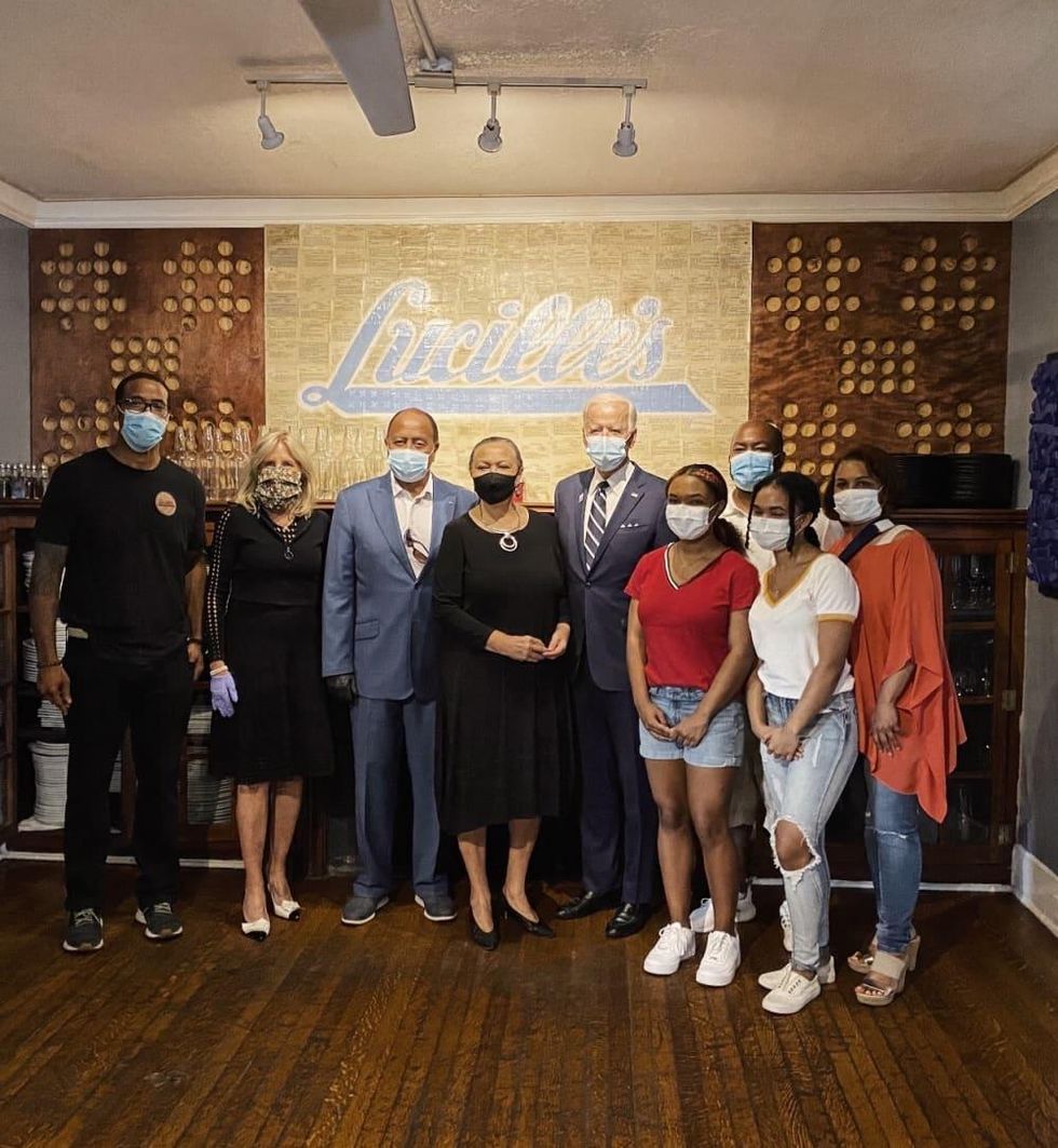 Lucille's Joe Biden Jill Biden Chris Williams