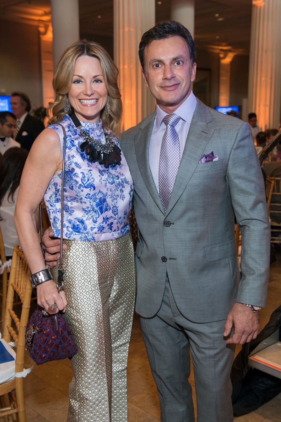 Lucinda Loya, left, and Monsour Taghdisi at the Legacy Luncheon September 2014