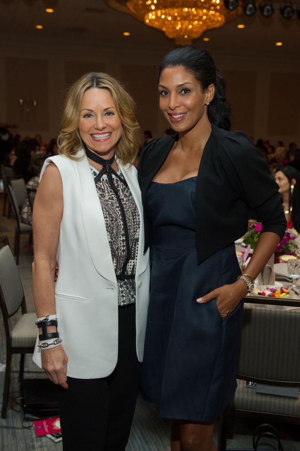 Lucinda Loya, left, and Ursaline Hamilton at Stiletto Strut September 2014