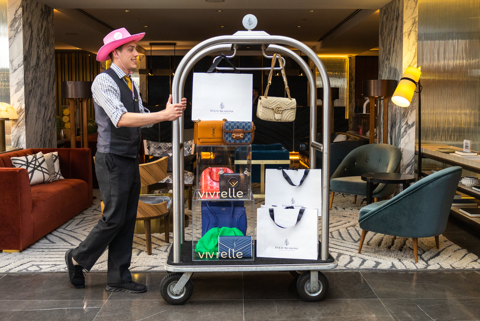 luggage cart at four seasons hotel